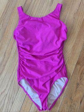 Miraclesuit Hot Pink One-Piece Swimsuit size 10